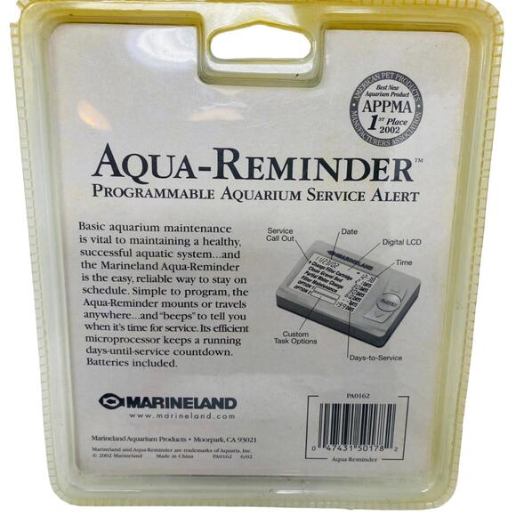 Aqua Reminder Marineland Programmable Aquarium Fish Tank Service Alert - Picture 4 of 4